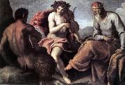 PALMA GIOVANE Apollo and Marsyas (1)a sg oil on canvas
